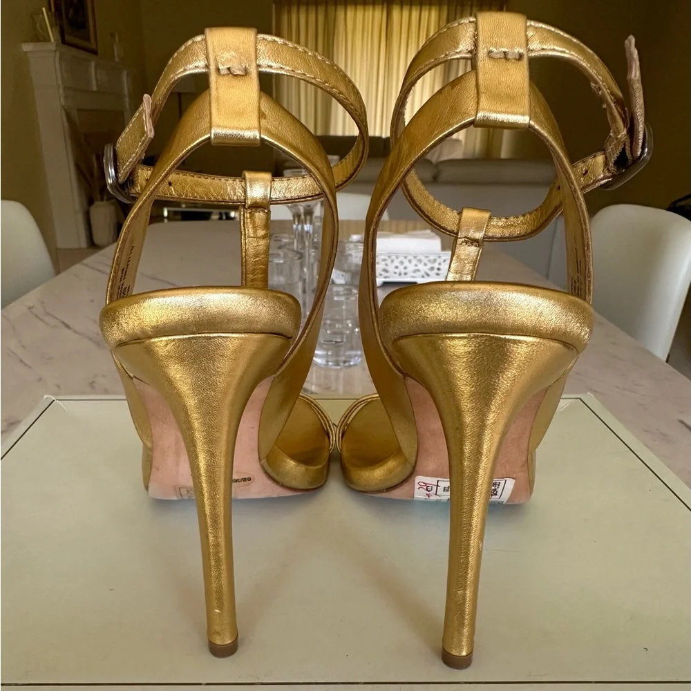 BCBGMaxAzria Gold Women's Heels - Picture 3 of 9